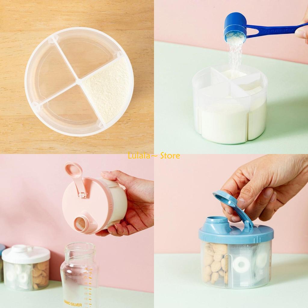 Formula Dispenser Portable - Y4QA 4 Compartments Formula Dispenser Portable