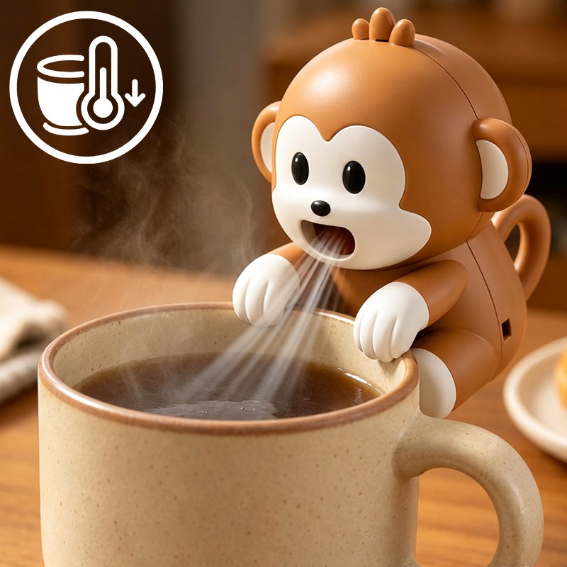 Baby Food Equipment - Portable Monkey Shaped Food Cooling Fan