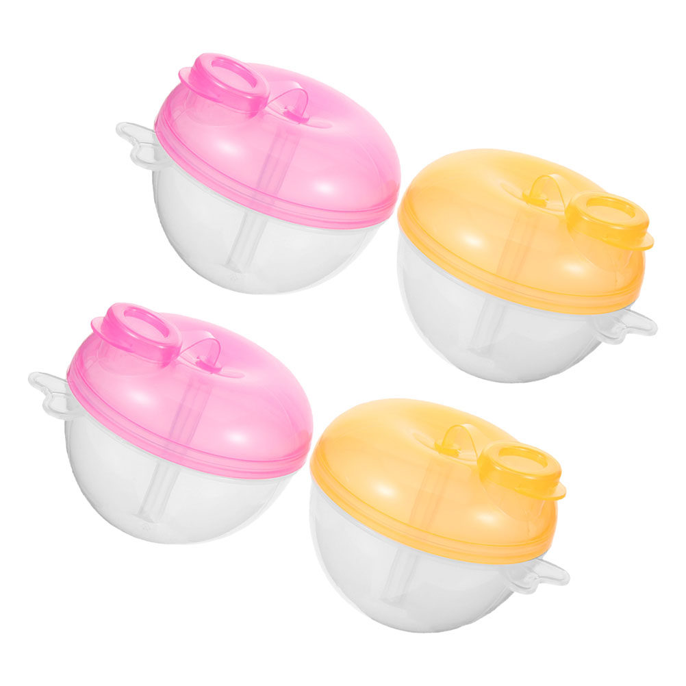 Formula Dispenser Portable - 4Pcs Portable Milk Powder Dispenser 3-Compartment