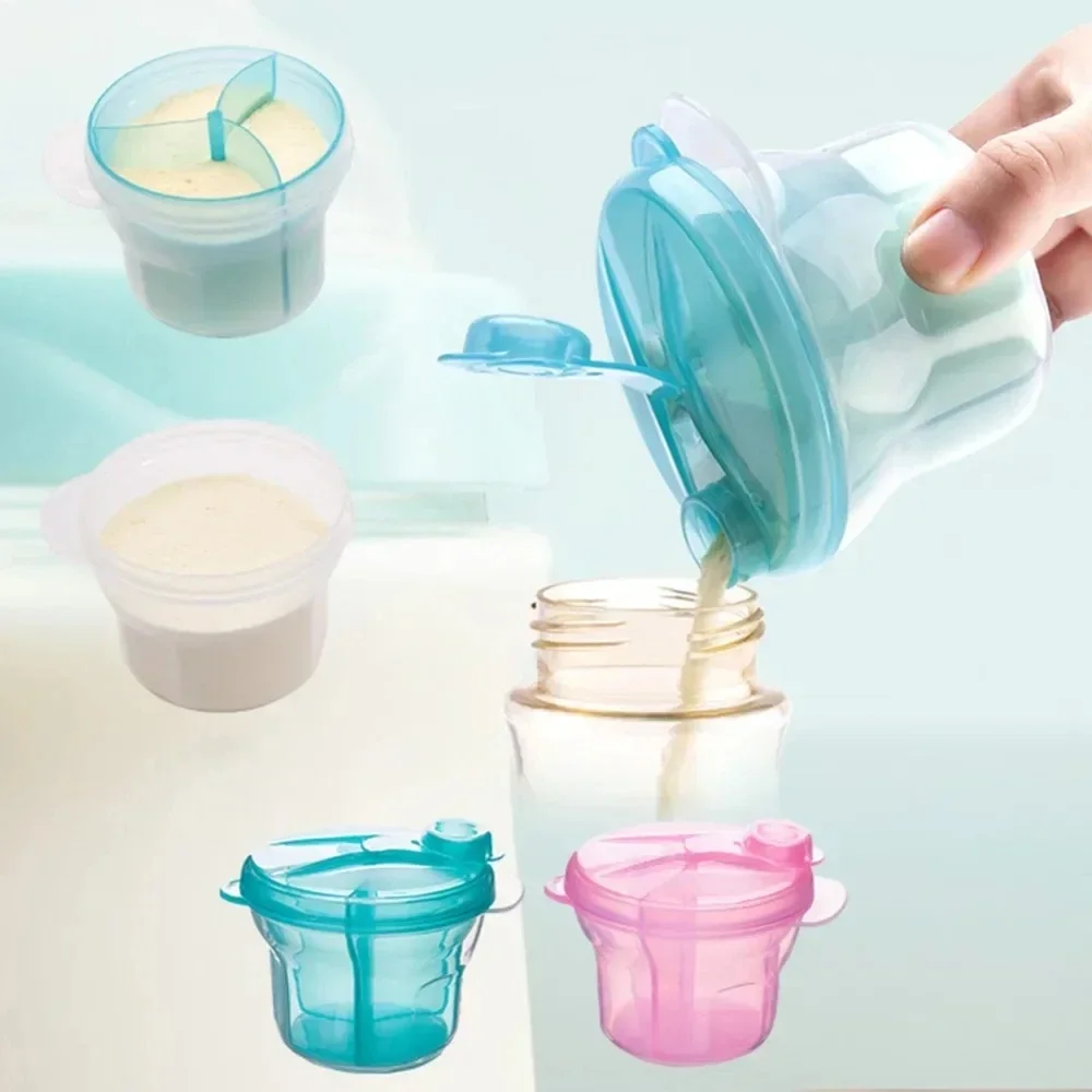 Formula Dispenser Portable - 3-grid Portable Formula Dispenser for Infant
