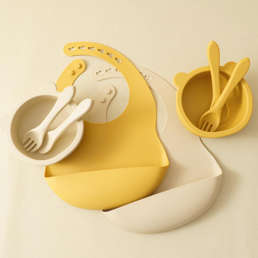 Baby Food Kit - Wholesale Silicone Children Tableware Baby Feeding