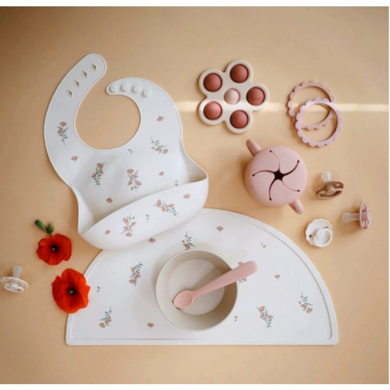 Suit Cute Feeding Bib, Food Bi - Baby Food Oil ulasan dan harga