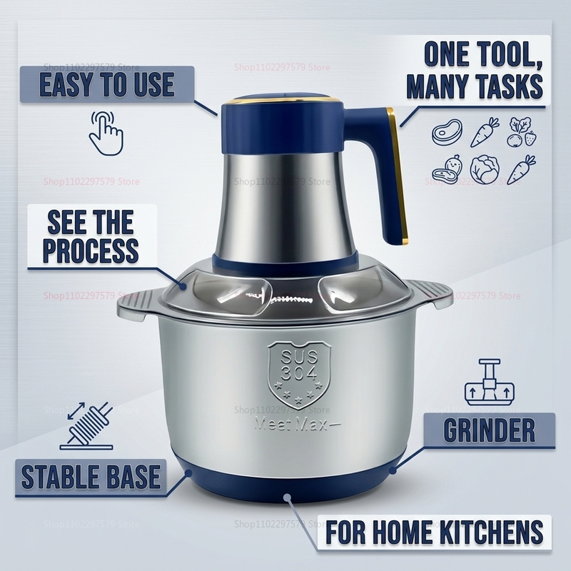 Electric Food Meat Grinder,  3 - Veggie Baby Food ulasan dan harga