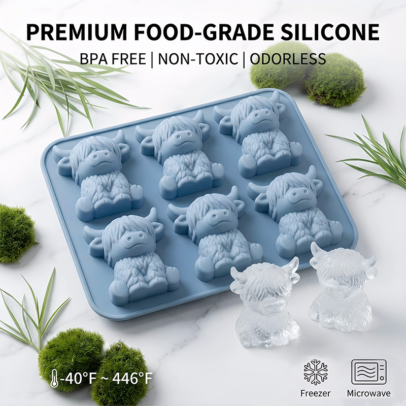 Silicone Highland Cow Ice Cube - Baby Food Maker ulasan dan harga