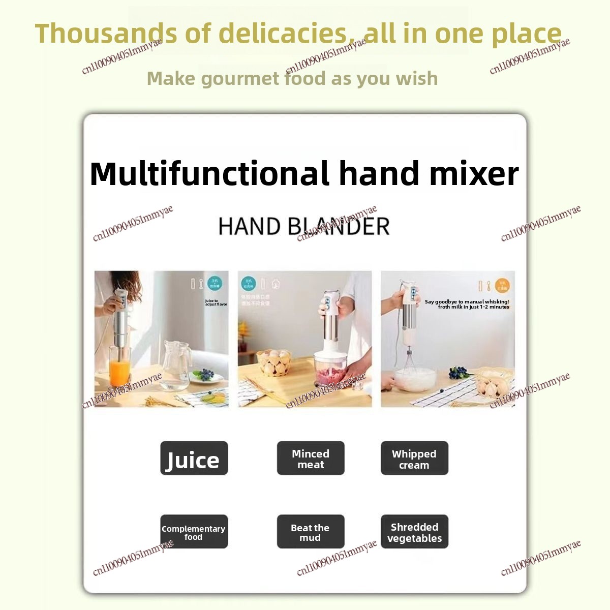 Handheld Cooking Stick Grinded - Baby Food Egg ulasan dan harga