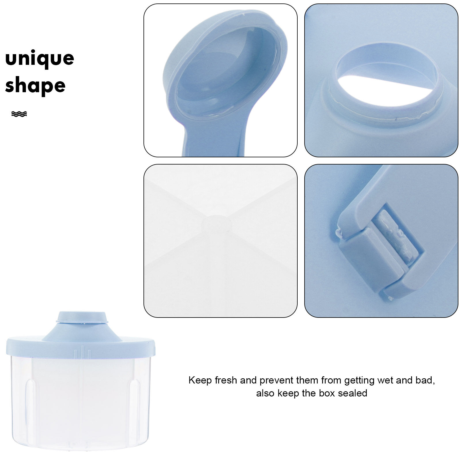 2Pcs Portable Milk Powder Stor - Formula Dispenser Portable ulasan dan harga