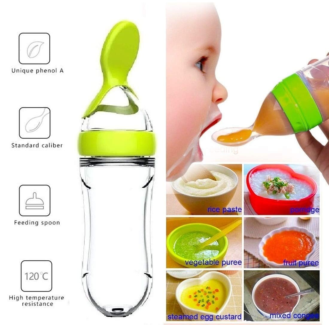 Squeezing Feeding Bottle Cup S - Baby Food Utensils ulasan dan harga