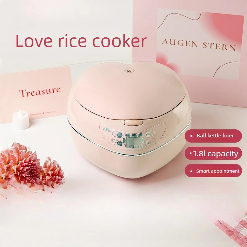 Pink 1.8L 300w Heart-shaped Ri - Baby Food Oil ulasan dan harga