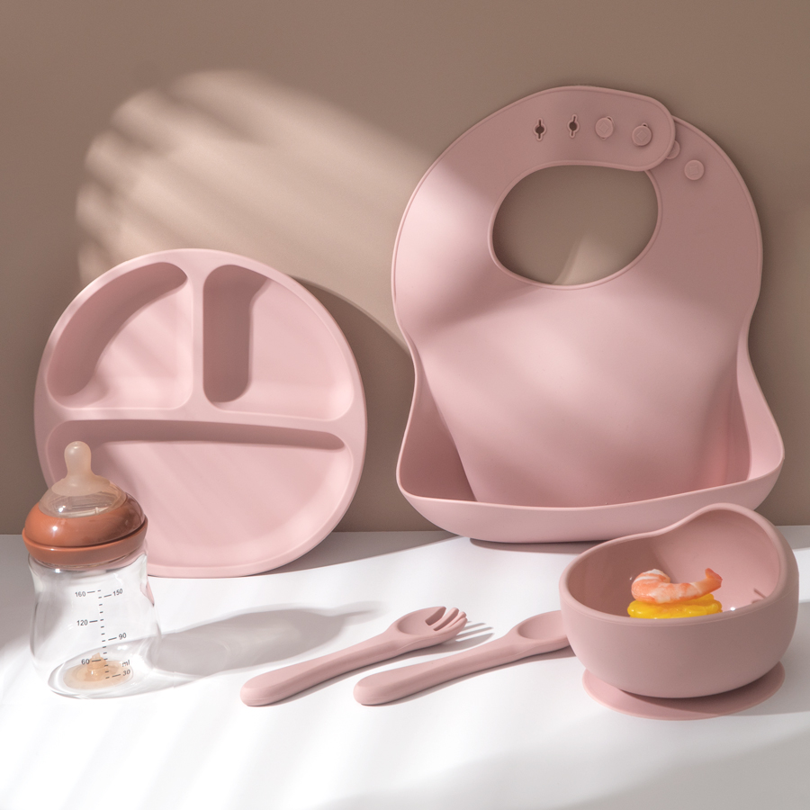 5Pcs Baby Silicone Feeding Set - Baby Food Kit ulasan dan harga