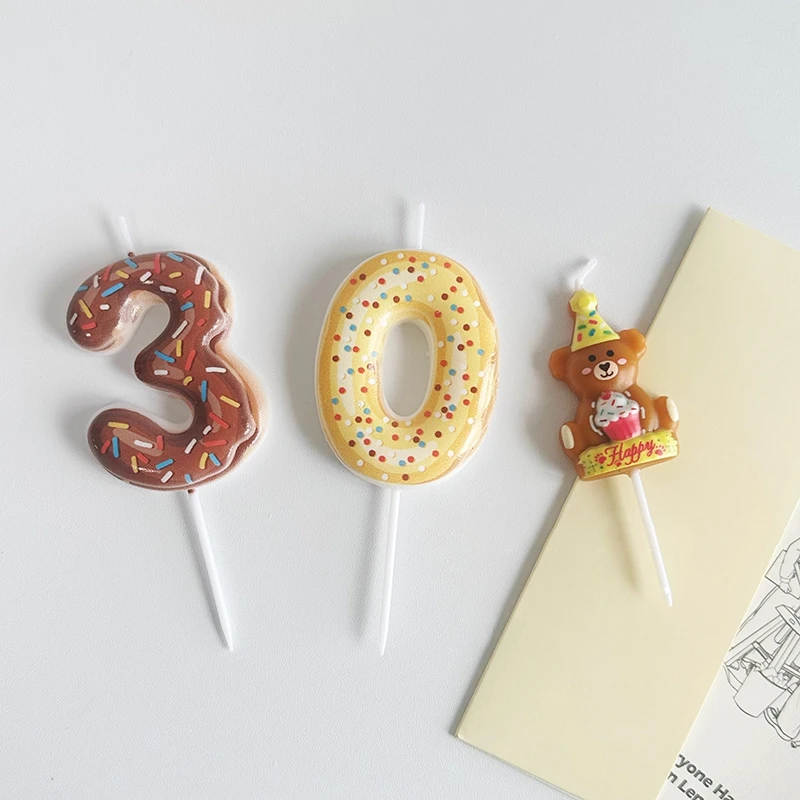 Sweet Donut Number Candle 0-9  - Baby Food Plan ulasan dan harga