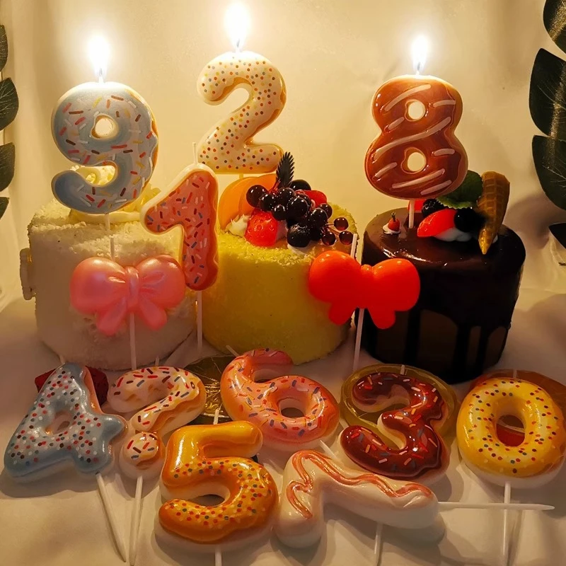 Sweet Donut Number Candle 0-9  - Baby Food Plan ulasan dan harga