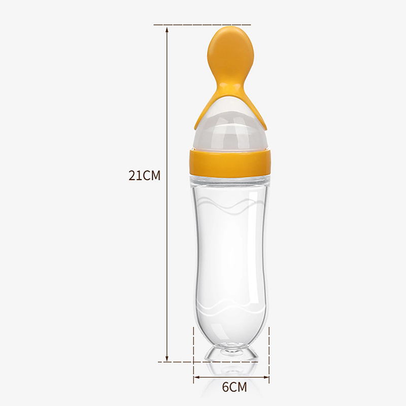 Squeezing Feeding Bottle Silic - Baby Food Utensils ulasan dan harga