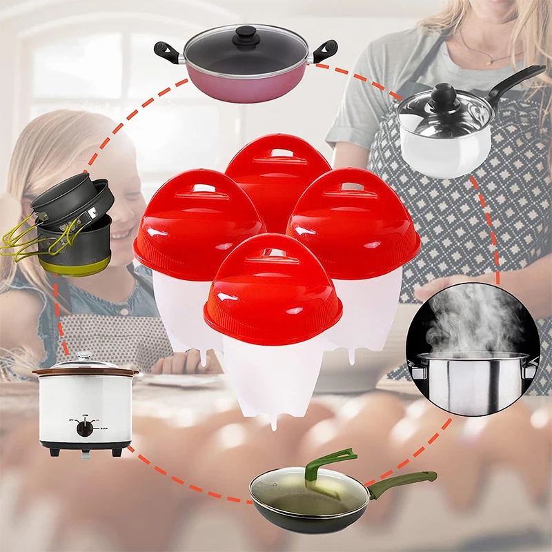 3/6pcs BPA Free Silicone Egg B - Baby Food Egg ulasan dan harga