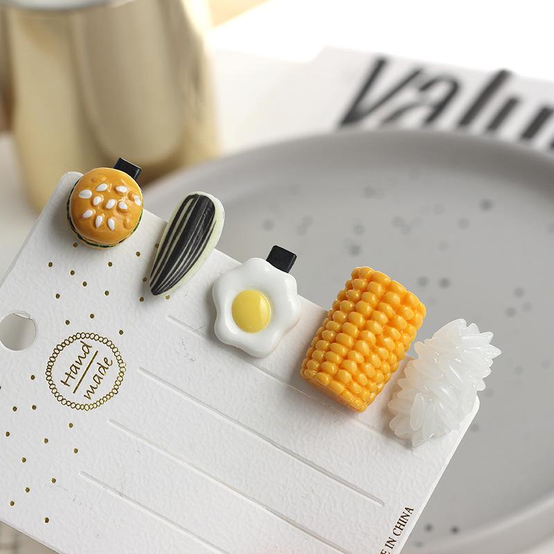 10Pcs Funny Novelty Hair Pin F - Baby Food Egg ulasan dan harga