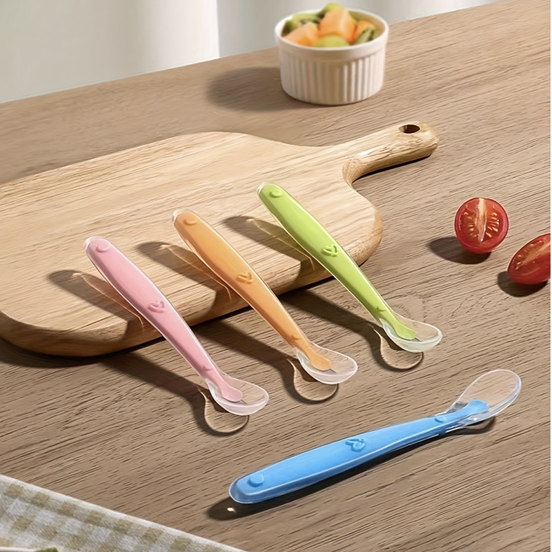 1/2pcs Soft Tip Baby Silicone  - Baby Food Utensils ulasan dan harga