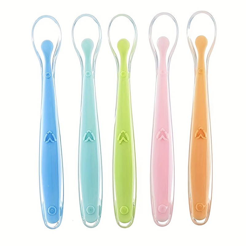 1/2pcs Soft Tip Baby Silicone  - Baby Food Utensils ulasan dan harga