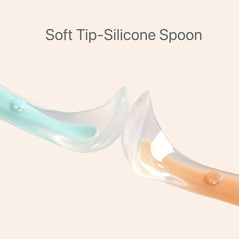 1/2pcs Soft Tip Baby Silicone  - Baby Food Utensils ulasan dan harga