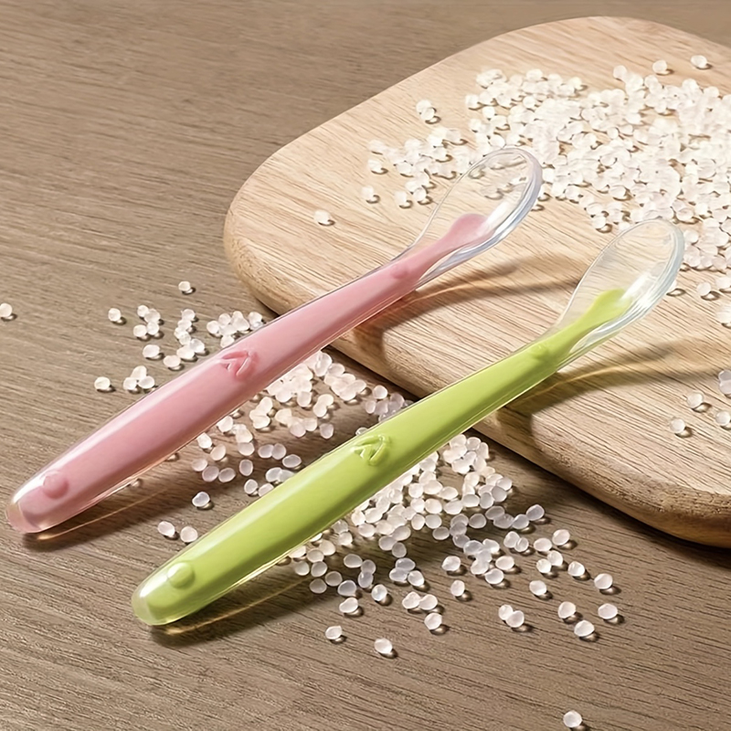 1/2pcs Soft Tip Baby Silicone  - Baby Food Utensils ulasan dan harga