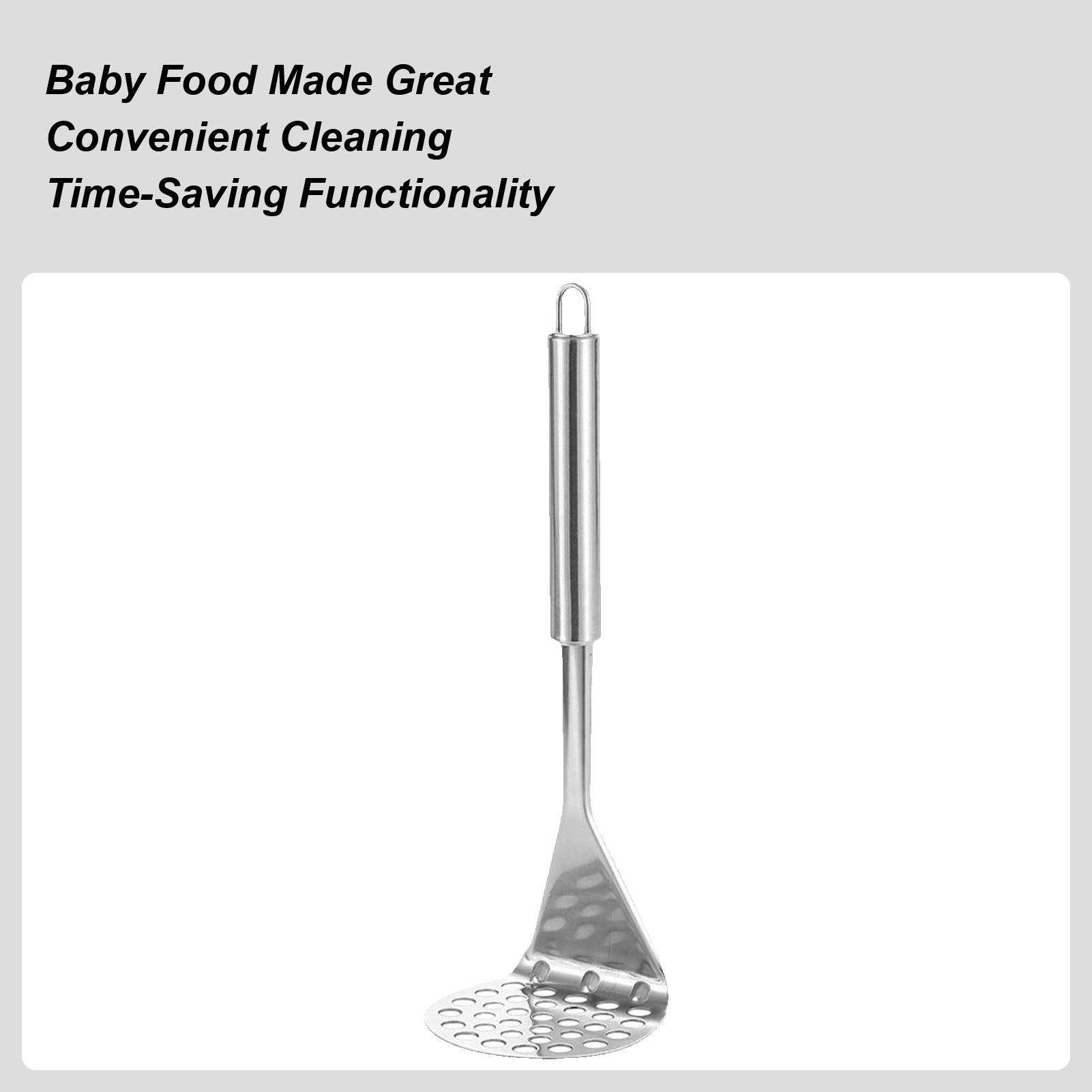 Metal Potato Masher Avocado Sm - Veggie Baby Food ulasan dan harga