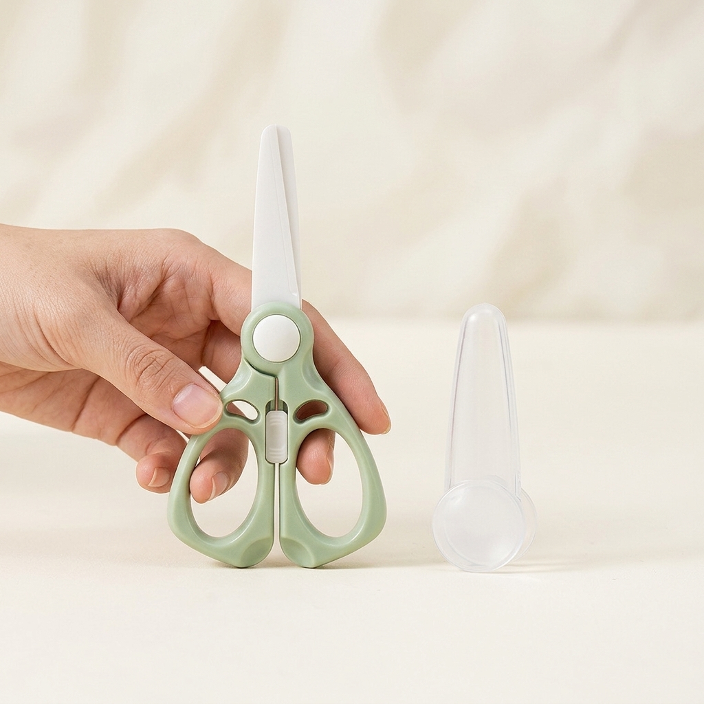 1pc Baby Food Scissors Nano Ce - Veggie Baby Food ulasan dan harga