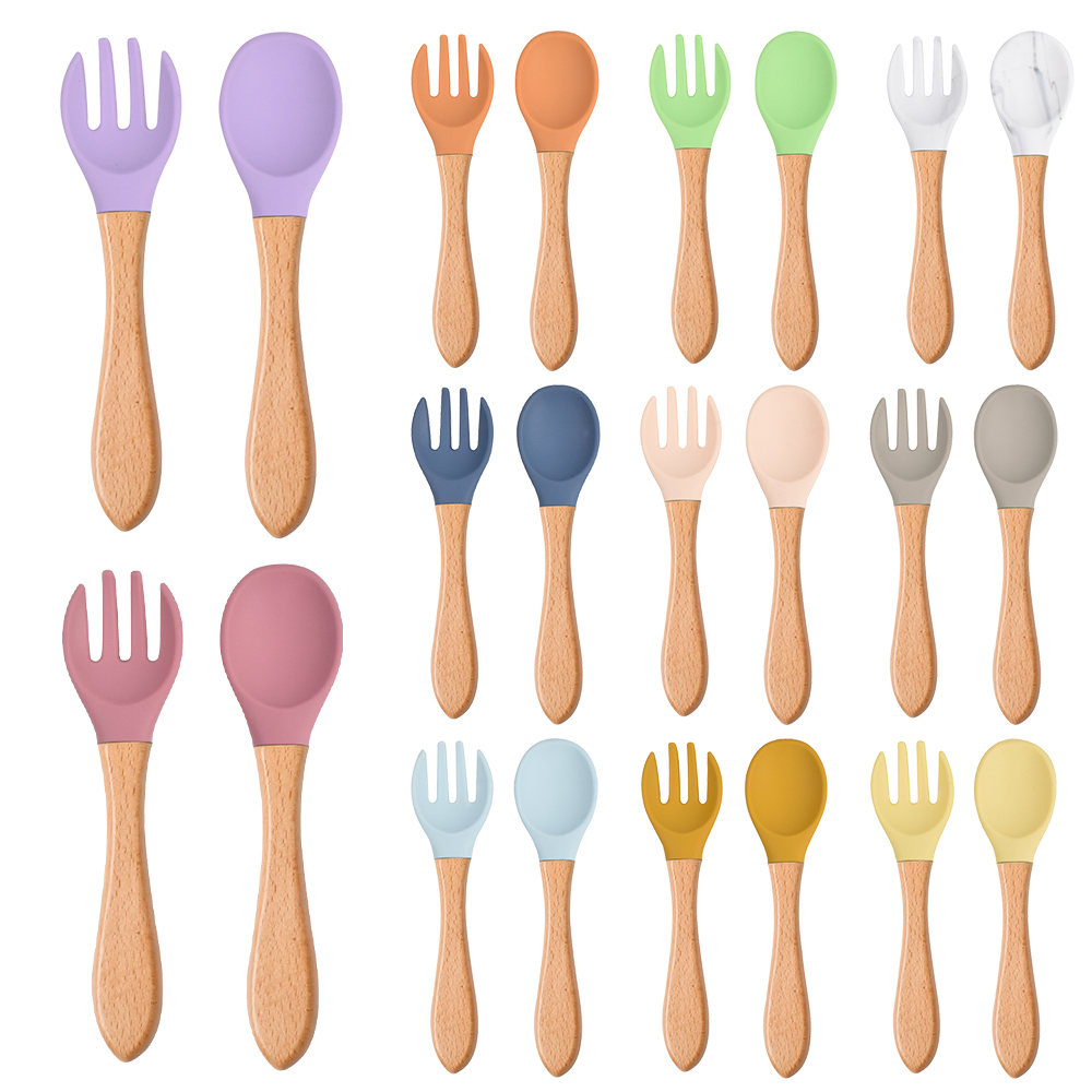 2Pcs/Set Baby Silicone Spoon F - Baby Food Utensils ulasan dan harga