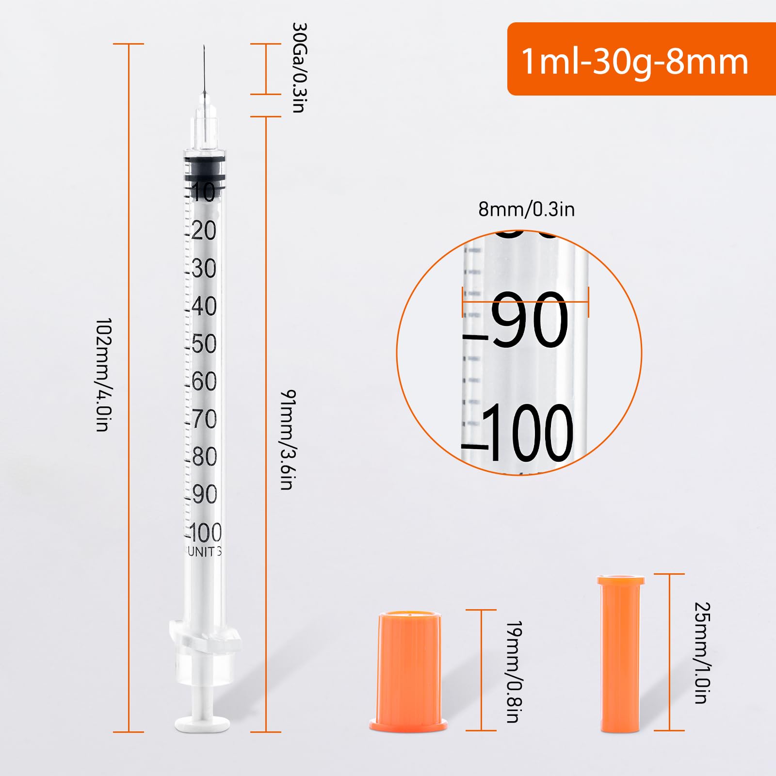 30pcs/Pack, 1ml Sterile Insuli - Baby Food Allergy Rash ulasan dan harga