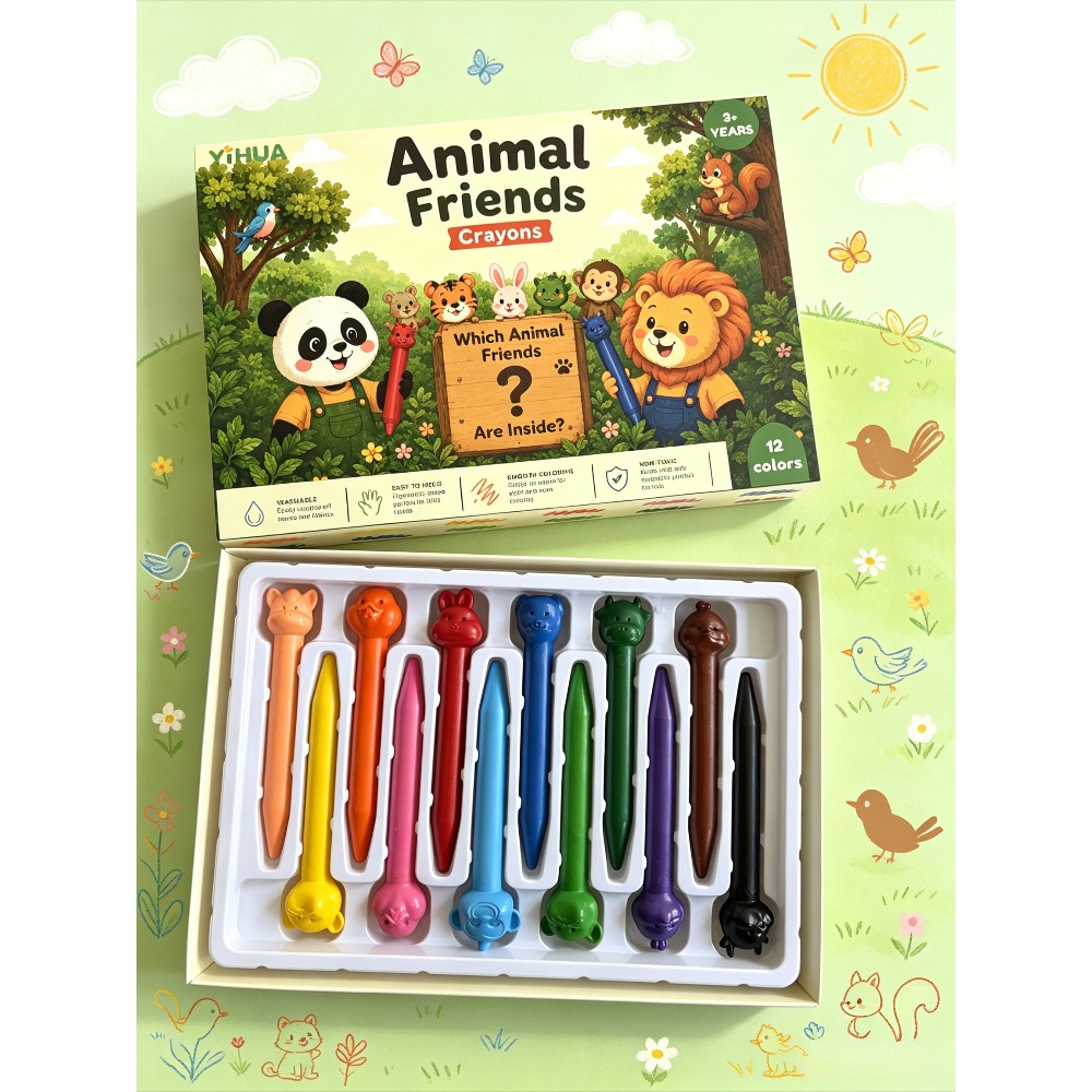 Kids Fruit Crayon Set 6/12 Col - Baby Food Oil ulasan dan harga