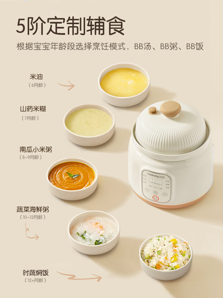 Jiuyang micro-pressure BB pot  - Baby Food Oil ulasan dan harga