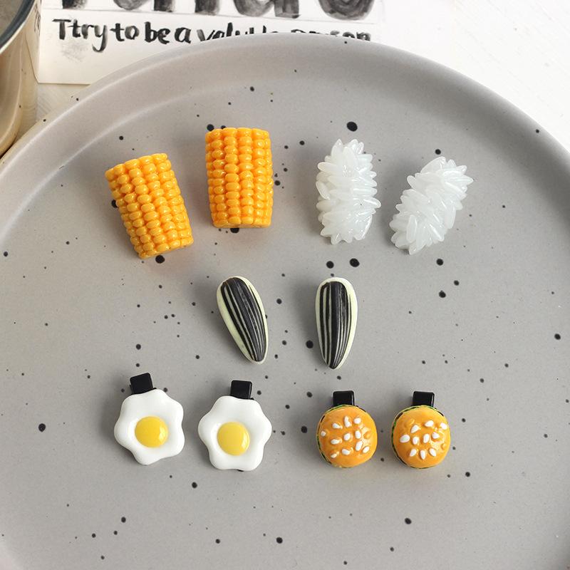 10Pcs Funny Novelty Hair Pin F - Baby Food Egg ulasan dan harga